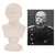 Original Imperial German WWI Ceramic Bust of Otto von Bismarck - 7 ½” Tall Original Items
