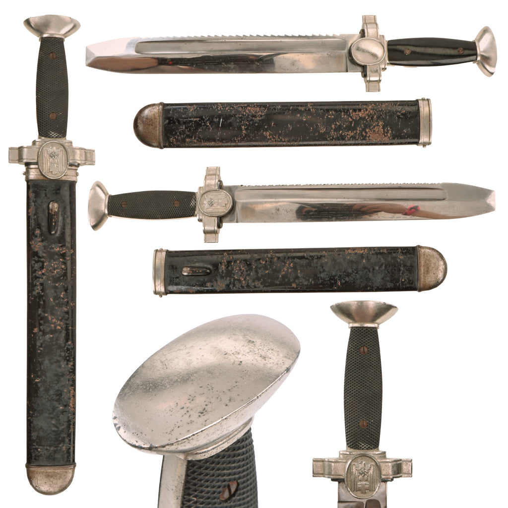 Original German WWII DRK Red Cross EM/NCO Hewer with Excellent Blade and Scabbard - Deutsches Rotes Kreuz