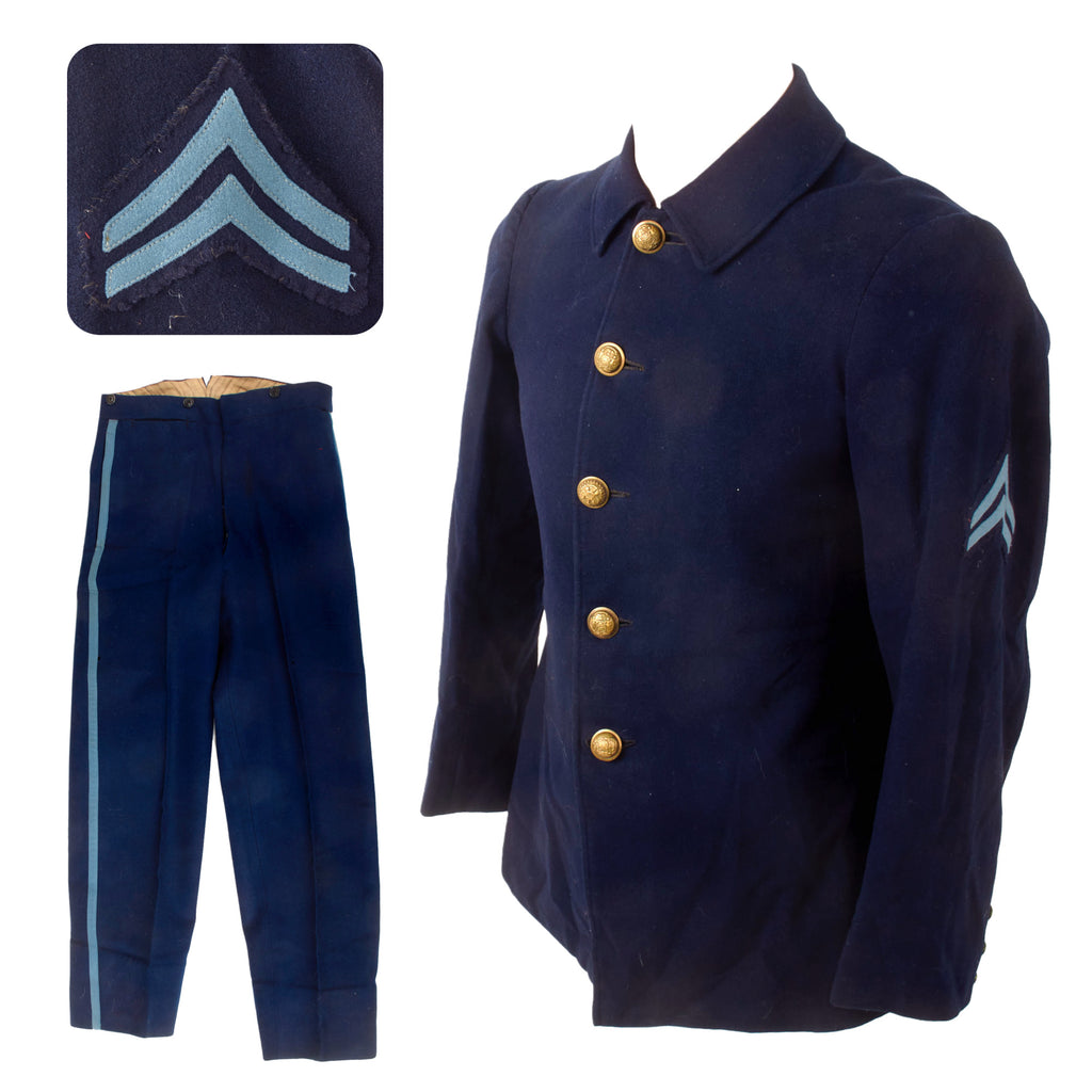 Original U.S. Indian Wars Sons of Veterans of the Civil War M1883 Sack Coat / Fatigue Blouse with Matching Trousers - Served as Militia Original Items
