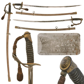 Original U.S. Indian Wars M1872 Cavalry Officer’s Saber with Scabbard & Etched Blade by Shannon Miller & Crane of New York with Original Sword Knot