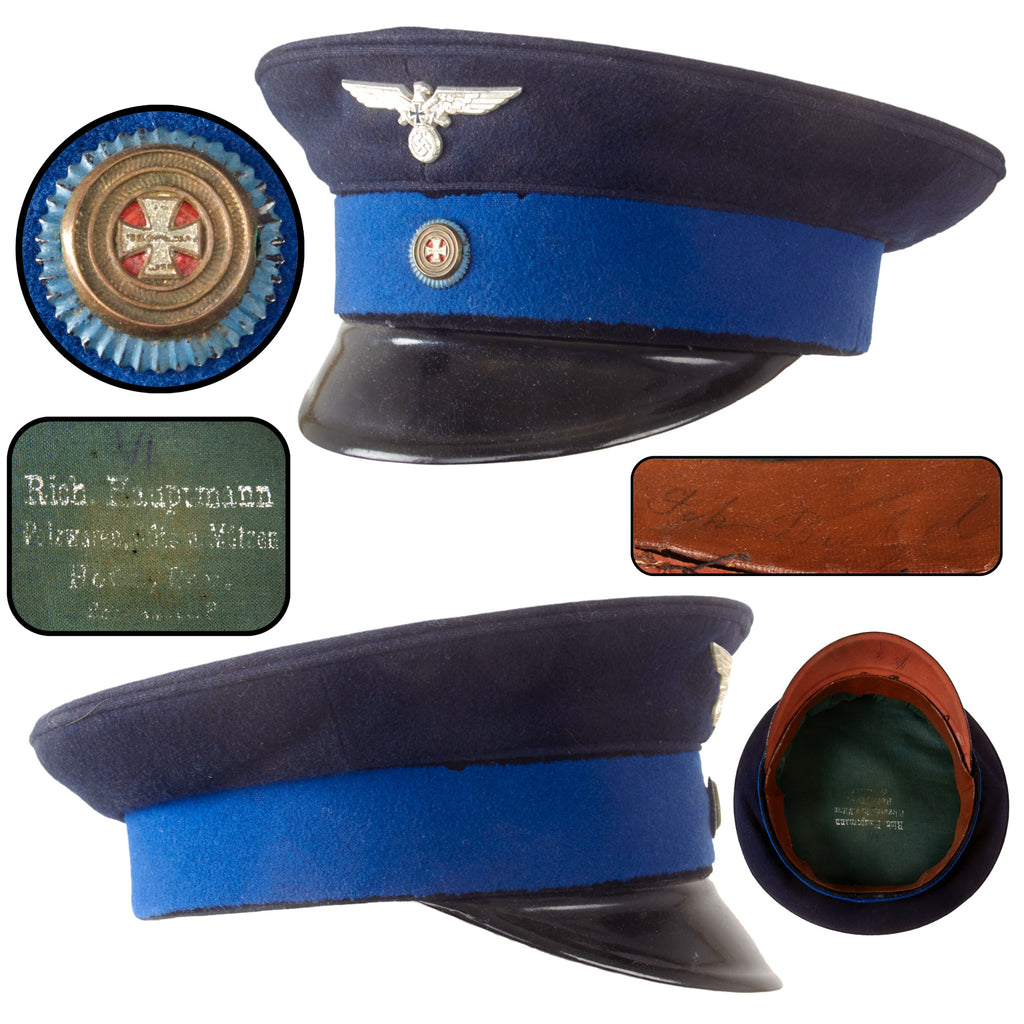 Original German Pre-WWII Soldatenbund Soldier’s League Veterans Association Schirmmütze Visor Cap, Measured Size 55