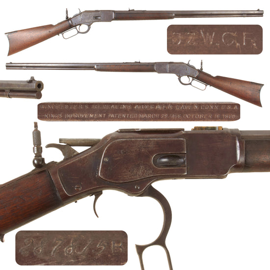 Original U.S. Winchester Model 1873 .32-20 Repeating Rifle Made in 1889 with Special Order 28" Octagonal Barrel and Factory Research - Serial 287815B