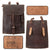 Original German Pre-WWII Luftwaffe Officer M35 Brown Leather Dispatch Map Case by Heinrich Sohn, Depot and Unit Marked, Dated 1938