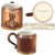Original Imperial German WWI Kaiser Wilhelm II Reserve Military Hospital Alexandersbad Christmas 1916 Beer Stein - No Lid