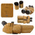 Original German WWII Flak D.F. 10 x 80 Binocular Optics by Josef Schneider & Co. in Ordnance Tan with Sunshields Original Items