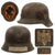 Original German WWII Heer Army Single Decal M42 Helmet with Relic 1940 Dated 56cm Liner - Stamped EF64
