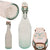 Original German WWII Luftwaffe FL UV Marked Thick Clear Glass Beer or Wine Bottle - Dated 1942