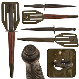 Original U.S. WWII OSS Stiletto by Landers, Frary, and Clark LF&C with Pancake Flipper Scabbard
