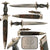 Original German WWII Model 1933 SS Dienstdolch Service Dagger by Carl Eickhorn of Solingen with Scabbard & Assmann Hanger, RZM 941 / 37 / ᛋᛋ