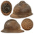 Original Rare Russian WWI 2nd Issue M-1915 French Adrian Helmet with Russian Plate & 1st Pattern Liner