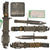 Original U.S. Cold War / GWoT M9 Lan-Cay Bayonet with M10 Wire Cutter Scabbard & Fort Benning Inspection Tag