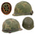 Original U.S. Vietnam War M1 Helmet with Mitchell Pattern Camouflage Cover and 1st Lieutenant’s P64 Liner