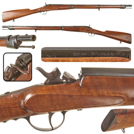 Original Belgian Flobert 8mm Rolling Block Military Cadet Training Rifle with Figured Stock - Circa 1895