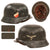 Original German WWII Luftwaffe M35 Double Decal Steel Helmet with 1938 Dated 56cm Liner & Chinstrap - Stamped EF64