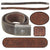 Original German Pre WWII Heer Army EM/NCO Belt with 1936 Gebrüder Albert Aluminum Buckle and 1939 Fürth Depot Marked Leather Belt