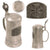 Original Imperial German WWI Era Pewter Lidded Beer Stein with Iron Cross Motif & Maker’s Mark