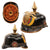 Original Colombian Army Spike Helmet Pickelhaube with Chinstrap & Cockades Original Items