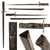 Original Chinese WWII Contract M-1924 Mauser Ersatz Bayonet - Belgian-Made from P-1853 Socket Bayonet with Original Custom Triangular Scabbard
