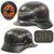 Original German WWII Luftschutz Civil Air Defense Beaded M40 Steel Helmet with 57cm Liner and Partial Chinstrap, Stamped Q64