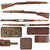 Original German WWII Polish Gewehr G-29/40 Lower Stock & Handguard with Waffenamt Stamps