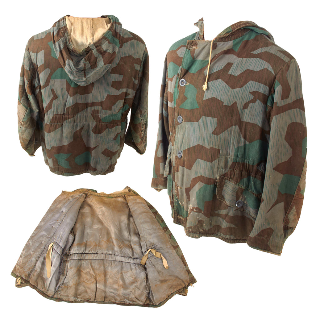 Original German WWII Luftwaffe Splinter “B” Camouflage Pattern Winter Parka - Non-Reversible Original Items