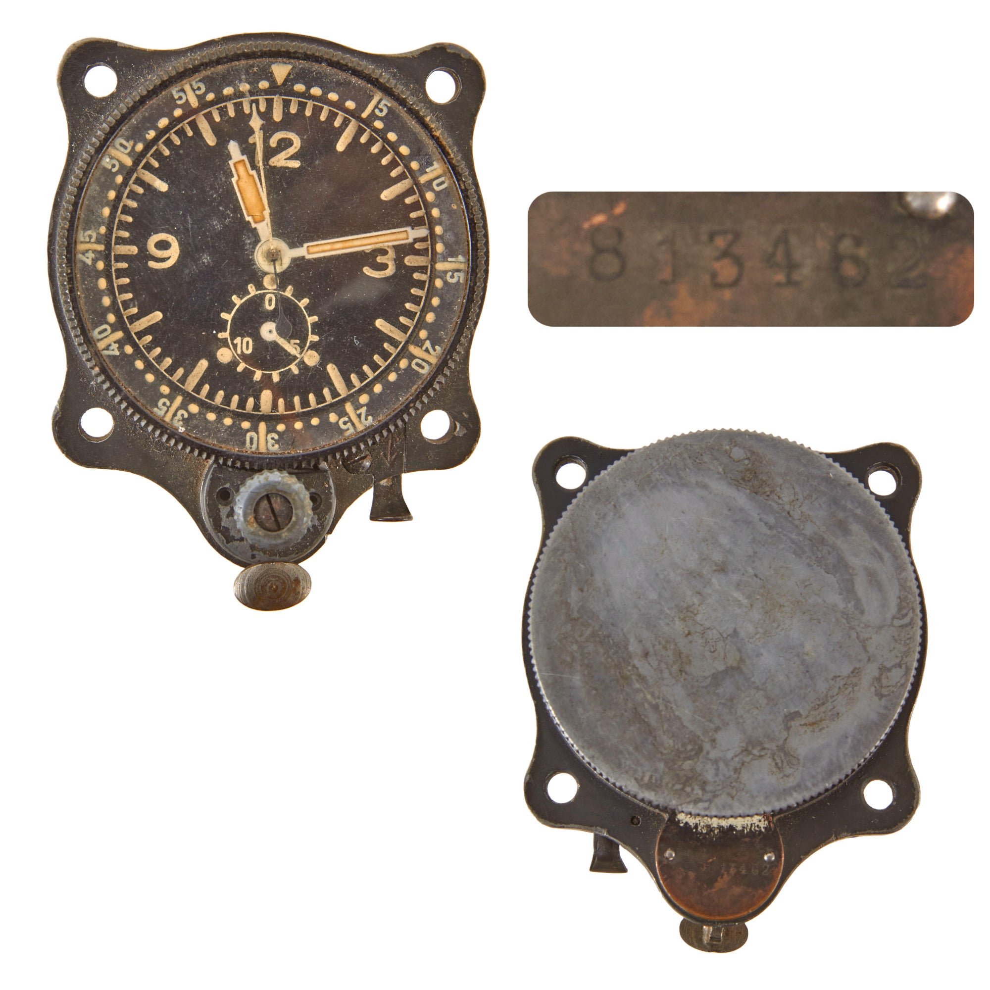 Original German WWII Luftwaffe Junghans Chronograph Cockpit Clock