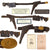 Original U.S. Civil War Revolver Belt Rig Attributed to William H. Piper, 6th Michigan Cavalry with Waistbelt, .44 Holster, Pistol Cartridge Box, Cap Pouch & Field-Made Saber Ring Attachment Original Items