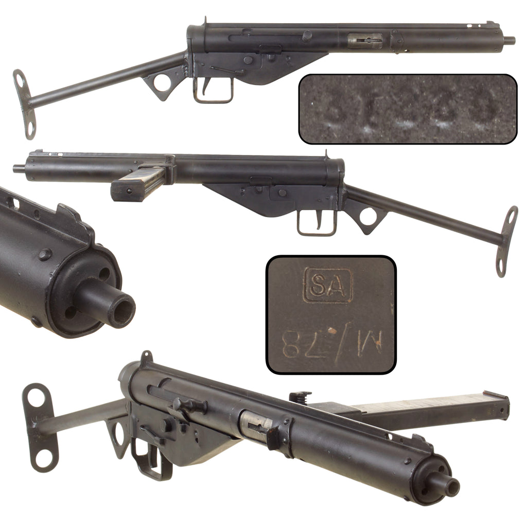 Original British WWII Sten MkIII Inert Display Submachine Gun with Magazine, Serial No. 31239