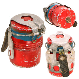 Original Italian Model 35 “Red Devil” Inert Hand Grenade by Società Romana Costruzioni Meccaniche Dated 1990 - Bomba a Mano Mod. 35