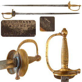 Original U.S. Mexican-American War M1840 NCO Sword by Horstmann with Rare Down-Turned Guard & German WKC-Produced Blade