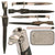 Original German WWII Heer Army Long Dress Bayonet by Ernst Pack & Söhne with Named Engraved Blade, Scabbard, and Dress Frog