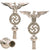 Original German WWII NSDAP First Pattern Nickel Plated Brass Flag Pole Finial “Topper” with Globe Ornament and Socket