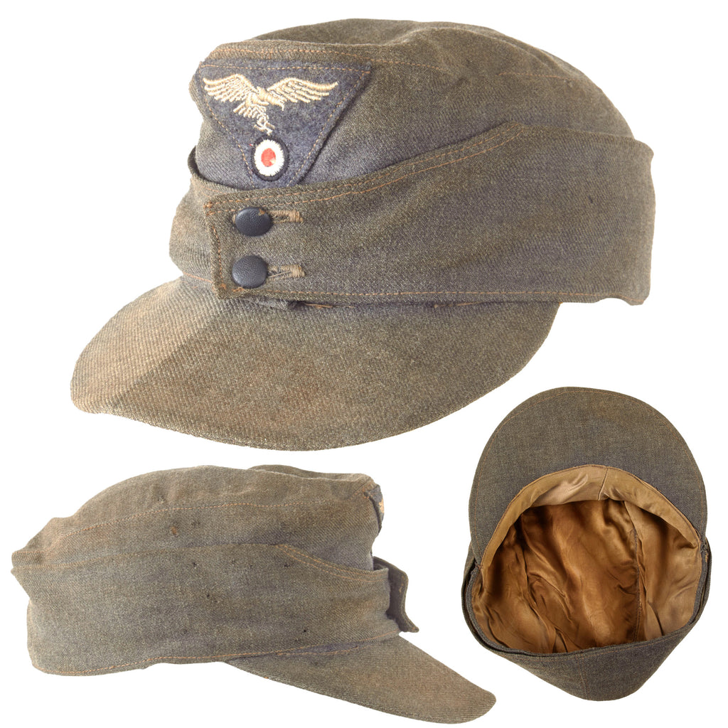 Original German WWII Luftwaffe M43 Einheitsmütze Field Cap, Measured Size 54
