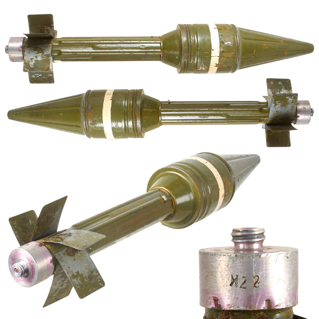 Original U.S. Vietnam War NVA Inert RPG-2 “B40” Rocket “Bringback” - Used as EOD Recognition Sample