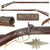 Original U.S. Pennsylvania Lancaster County Percussion Rifle with Henry E. Leman Lock, Flame Maple Full Stock, and Set Trigger, Circa 1850
