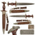 Original German Early WWII SA Dagger by Paul F. Dick of Esslingen with Scabbard, Hanger, and Belt Loop Original Items