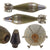 Original U.S. WWII Type Deactivated 81mm M43 Mortar Round With M52B1 PDF Fuze - Inert Original Items