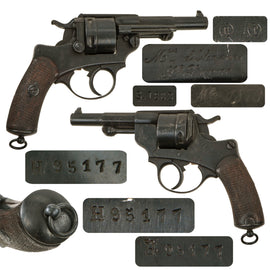 Original French MAS Modèle 1873 Chamelot-Delvigne 11mm Revolver Dated 1883 - Matching Serial H 95177