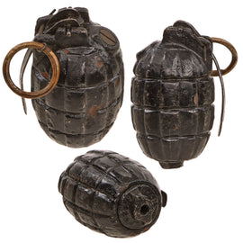 Original British WWI Inert Mills Bomb No. 23 MKII Grenade with Plug and Pull Ring