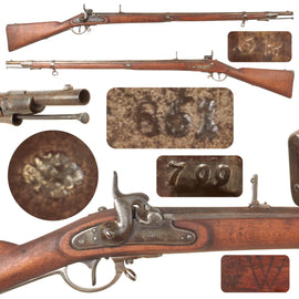 Original U.S. Civil War Austrian M1854 Lorenz .58cal Percussion Rifle with Long Range Sight - dated 1861