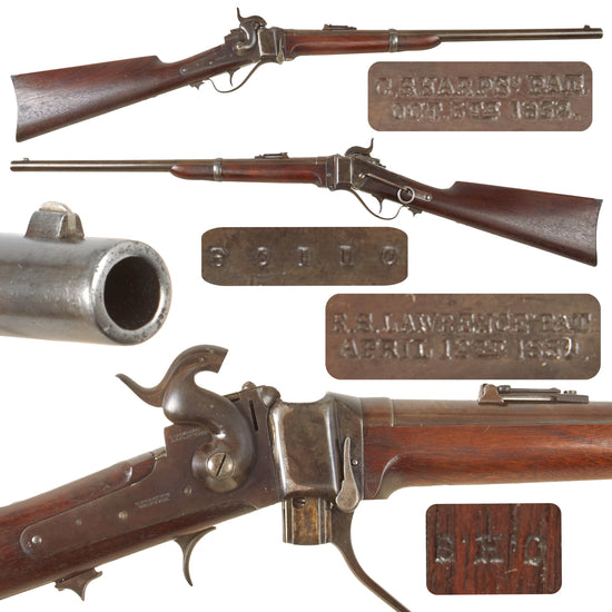 Original U.S. Civil War Excellent Sharps New Model 1863 Vertical Breech Saddle-Ring Carbine - Serial 80110 - Unconverted Original Items