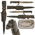 Original German Pre WWII Anton Wingen Jr. Short KS98 Style Fighting Knife Bayonet with Scabbard and Frog