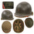 Original U.S. WWII Early McCord Fixed Bale 2nd Lieutenant’s M1 Helmet with Rare 2nd Pattern Hawley Paper Liner