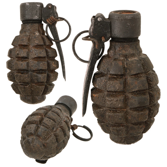Original Polish WWII Inert Defensive Hand Grenade wz. 33 - Granat Obronny