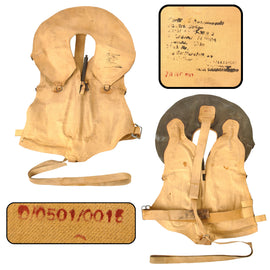 Original German WWII Kriegsmarine Navy Life Preserver Vest with RBNr Number - Dated December 1943