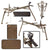 Original German WWII 8mm Danish Madsen Machine Gun Tripod Mount with Remote Trigger, Serial No. 162, Fully Functional Original Items