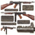 Original U.S. WWII Thompson M1928A1 Display Submachine Gun Serial No. A.O. 48344 - Original WW2 Parts Original Items