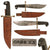 Original U.S. WWII Case XX V44 Pilot Survival Kit Bowie Knife with Scabbard Original Items