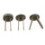DRAFT Imperial German WWI Helmet Split Pin Set of 3 (2 thick (front), 1 thick (rear)) International Military Antiques