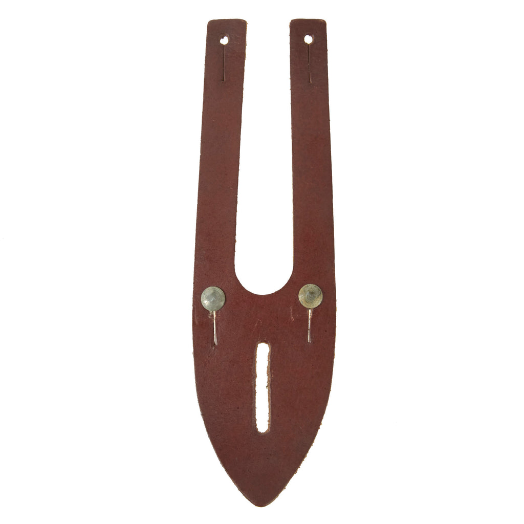 German WWII Binocular Leather Button Flaps